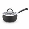 8-Piece Black Saucepan and Casserole Set with Lids 8-Piece Black Saucepan and Casserole Set with Lids