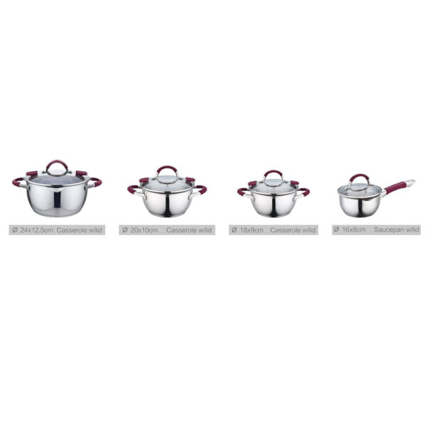 8-Piece Casserole and Saucepan Set