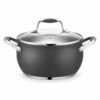 8-Piece Dark Gray Saucepan and Casserole Pot Set 8-Piece Dark Gray Saucepan and Casserole Pot Set