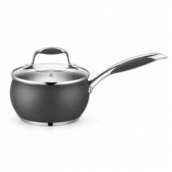 8-Piece Dark Gray Saucepan and Casserole Pot Set 8-Piece Dark Gray Saucepan and Casserole Pot Set