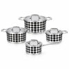 8-Piece Diamond Pattern Cookware Set