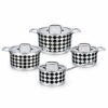 8-Piece Diamond Pattern Cookware Set