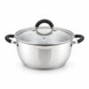 8-Piece Lidded Metal Cookware Set