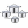 8-Piece Metal Casserole and Saucepan Set 8-Piece Metal Casserole and Saucepan Set