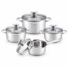 8-Piece Metal Cookware Set 8-Piece Metal Cookware Set