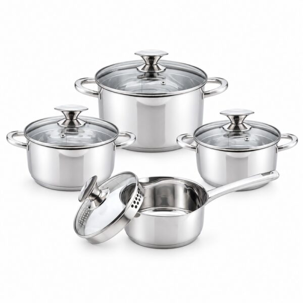 8-Piece Metal Cookware Set 8-Piece Metal Cookware Set
