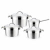8-Piece Metal Saucepan and Casserole Set 8-Piece Metal Saucepan and Casserole Set