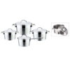 8-Piece Metal Saucepan and Casserole Set 8-Piece Metal Saucepan and Casserole Set