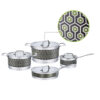 8-Piece Patterned Metal Cookware Set 8-Piece Patterned Metal Cookware Set