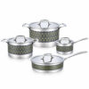 8-Piece Patterned Metal Cookware Set 8-Piece Patterned Metal Cookware Set