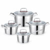 8-Piece Polished Casserole Cookware Set
