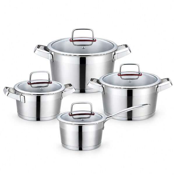 8-Piece Polished Casserole Cookware Set