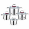 8-Piece Polished Casserole Cookware Set
