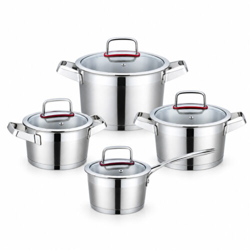 8-Piece Polished Casserole Cookware Set 8-Piece Polished Casserole Cookware Set