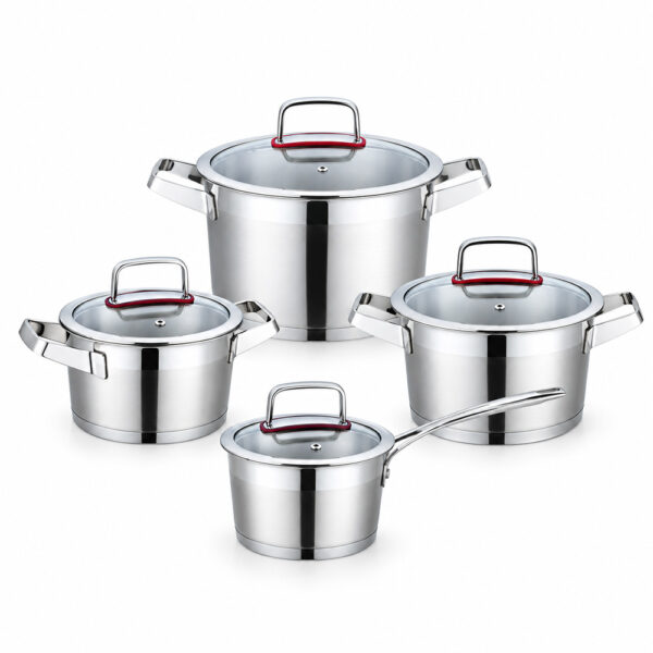 8-Piece Polished Casserole Cookware Set