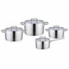 8-Piece Polished Metal Cookware Set 8-Piece Polished Metal Cookware Set