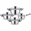 8-Piece Polished Metal Cookware Set 8-Piece Polished Metal Cookware Set