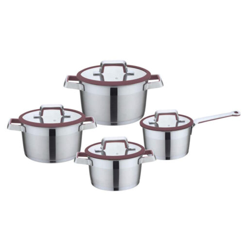 8-Piece Polished Metal Cookware Set 8-Piece Polished Metal Cookware Set