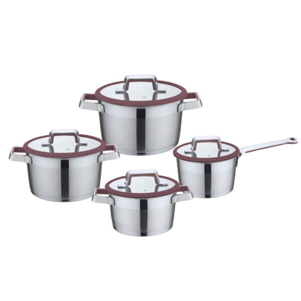 8-Piece Polished Metal Cookware Set 8-Piece Polished Metal Cookware Set
