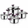 8-Piece Polished Metal Cookware Set 8-Piece Polished Metal Cookware Set