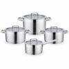 8-Piece Polished Metal Cookware Set 8-Piece Polished Metal Cookware Set