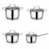 8-Piece Polished Metal Cookware Set 8-Piece Polished Metal Cookware Set