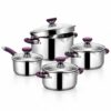 8-Piece Polished Metal Cookware Set 8-Piece Polished Metal Cookware Set