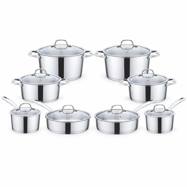 8-Piece Polished Metal Cookware Set 8-Piece Polished Metal Cookware Set