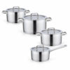 8-Piece Polished Metal Cookware Set 8-Piece Polished Metal Cookware Set