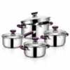 8-Piece Polished Metal Cookware Set 8-Piece Polished Metal Cookware Set