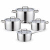 8-Piece Polished Metal Cookware Set 8-Piece Polished Metal Cookware Set