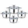 8-Piece Saucepan & Casserole Set with Glass Lids 8-Piece Saucepan & Casserole Set with Glass Lids