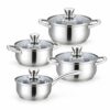 8-Piece Saucepan & Casserole Set with Glass Lids 8-Piece Saucepan & Casserole Set with Glass Lids
