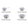 8-Piece Silver-Tone Metal Cookware Set 8-Piece Silver-Tone Metal Cookware Set