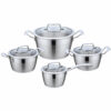 8-Piece Silver-Tone Metal Cookware Set 8-Piece Silver-Tone Metal Cookware Set