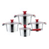 8-Piece Stainless Steel Cookware Set 8-Piece Stainless Steel Cookware Set