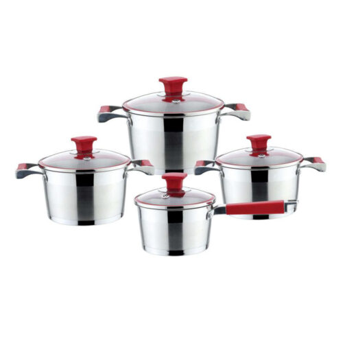 8-Piece Stainless Steel Cookware Set 8-Piece Stainless Steel Cookware Set