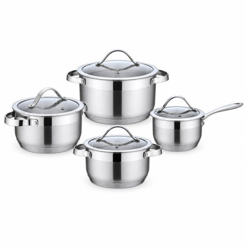 8-Piece Stainless Steel Cookware Set