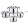 8-Piece Stainless Steel Cookware Set 8-Piece Stainless Steel Cookware Set