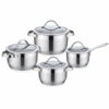 8-Piece Stainless Steel Cookware Set 8-Piece Stainless Steel Cookware Set