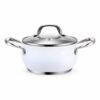 8-Piece White Saucepan and Casserole Cookware Set 8-Piece White Saucepan and Casserole Cookware Set