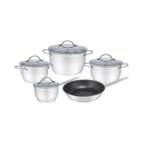 9-Piece Metal Cookware Set with Lids Wholesale Supply 9-Piece Metal Cookware Set with Lids Wholesale Supply
