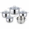 9-Piece Polished Metal Cookware Set