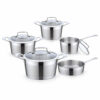 9-Piece Polished Metal Cookware Set