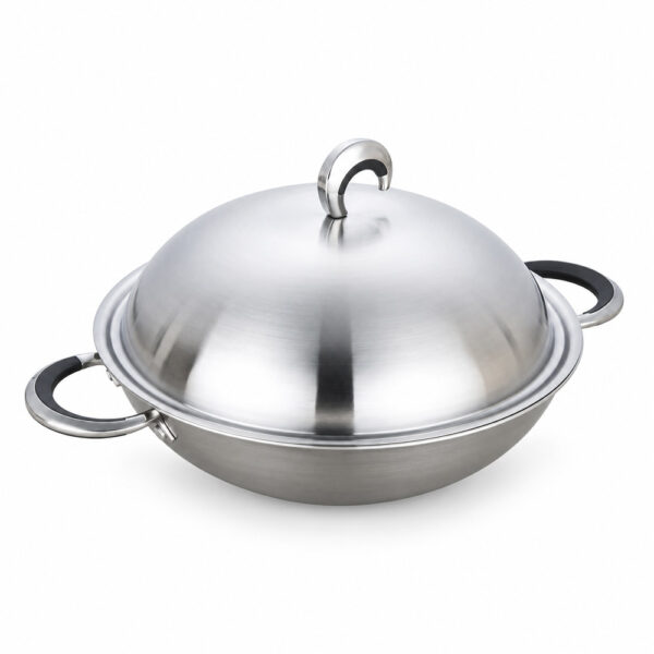 Chinese Wok Pan with Domed Lid Wholesale Cookware Supplier