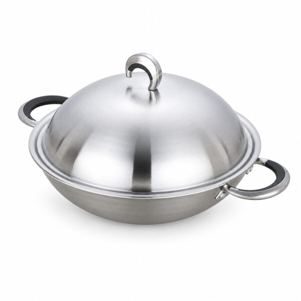 Chinese Wok Pan with Domed Lid Wholesale Cookware Supplier