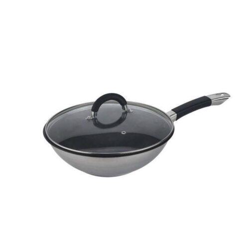 Chinese Wok with Glass Lid, 2832 cm Wholesale Supplier Chinese Wok with Glass Lid, 2832 cm Wholesale Supplier