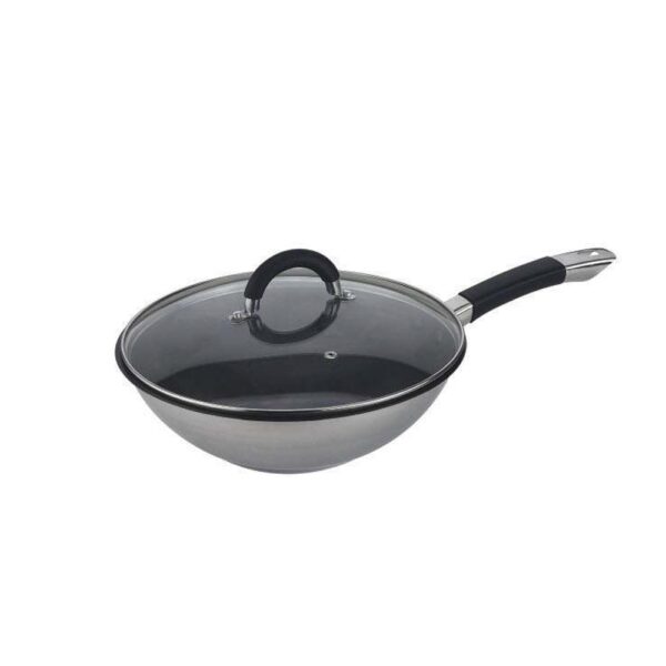Chinese Wok with Glass Lid, 2832 cm Wholesale Supplier Chinese Wok with Glass Lid, 2832 cm Wholesale Supplier