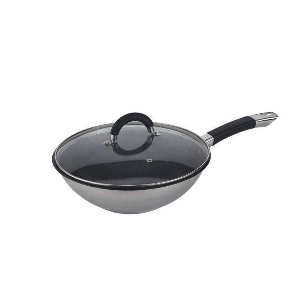 Chinese Wok with Glass Lid, 2832 cm Wholesale Supplier