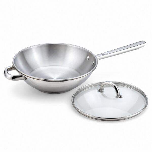 Chinese Wok with Glass Lid, 2832 cm Wholesale Supplier Chinese Wok with Glass Lid, 2832 cm Wholesale Supplier